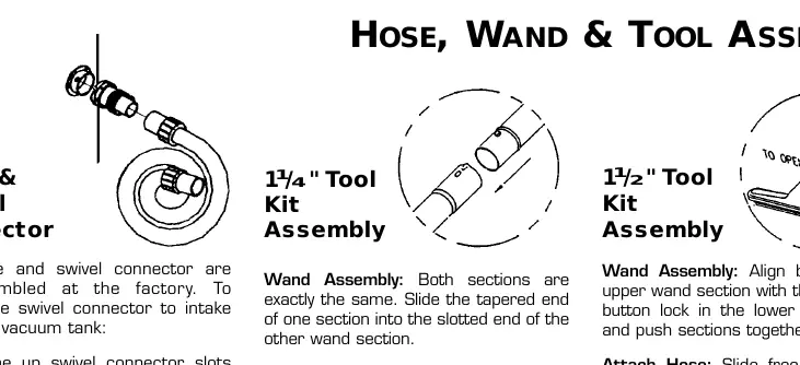 Hose and wand assembly