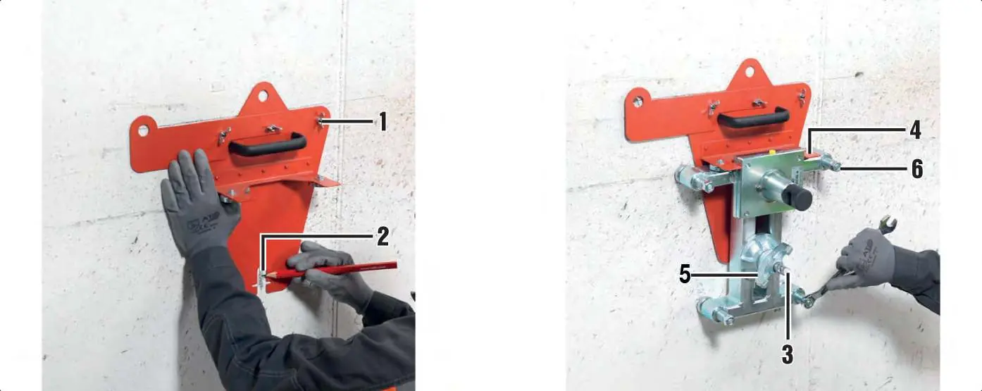 Fastening the base plate