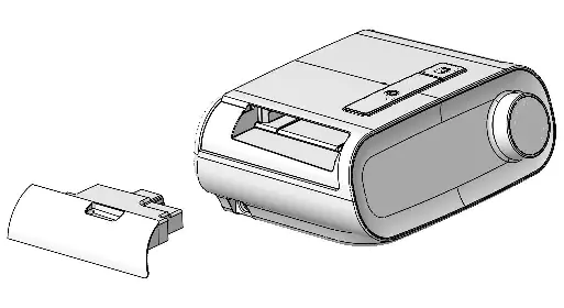 Removing the accessory door and installing the modem