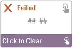 Example of an error message