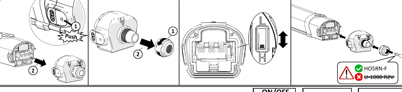 Cable entry and end cap preparation