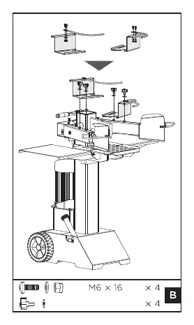 Adjustable log holder assembly