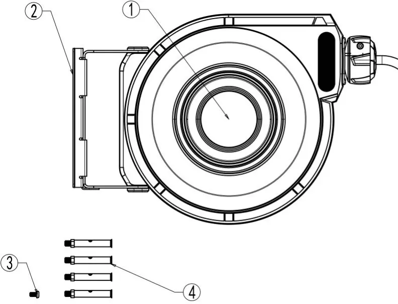Parts and mounting diagram