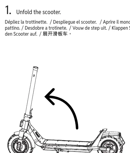 Unfolding the scooter