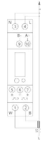 Wiring diagram for the 100A CT Clamp.