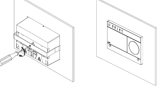 Wall mounting and cutout dimensions