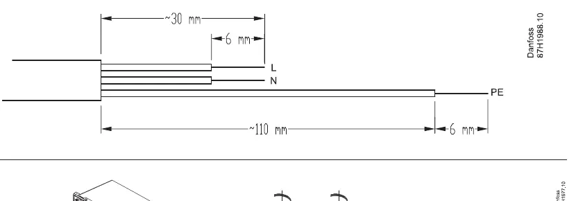 Cable preparation instructions