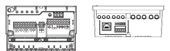 Terminal block layout and power connection