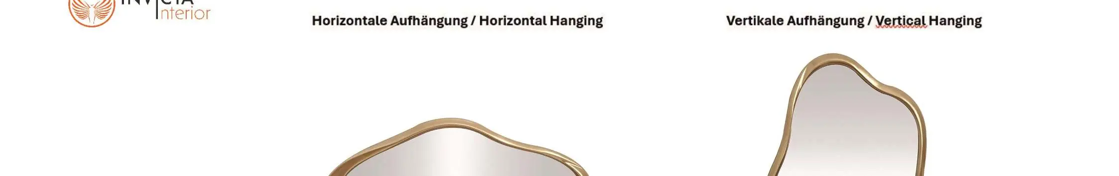 Horizontal and vertical hanging orientations