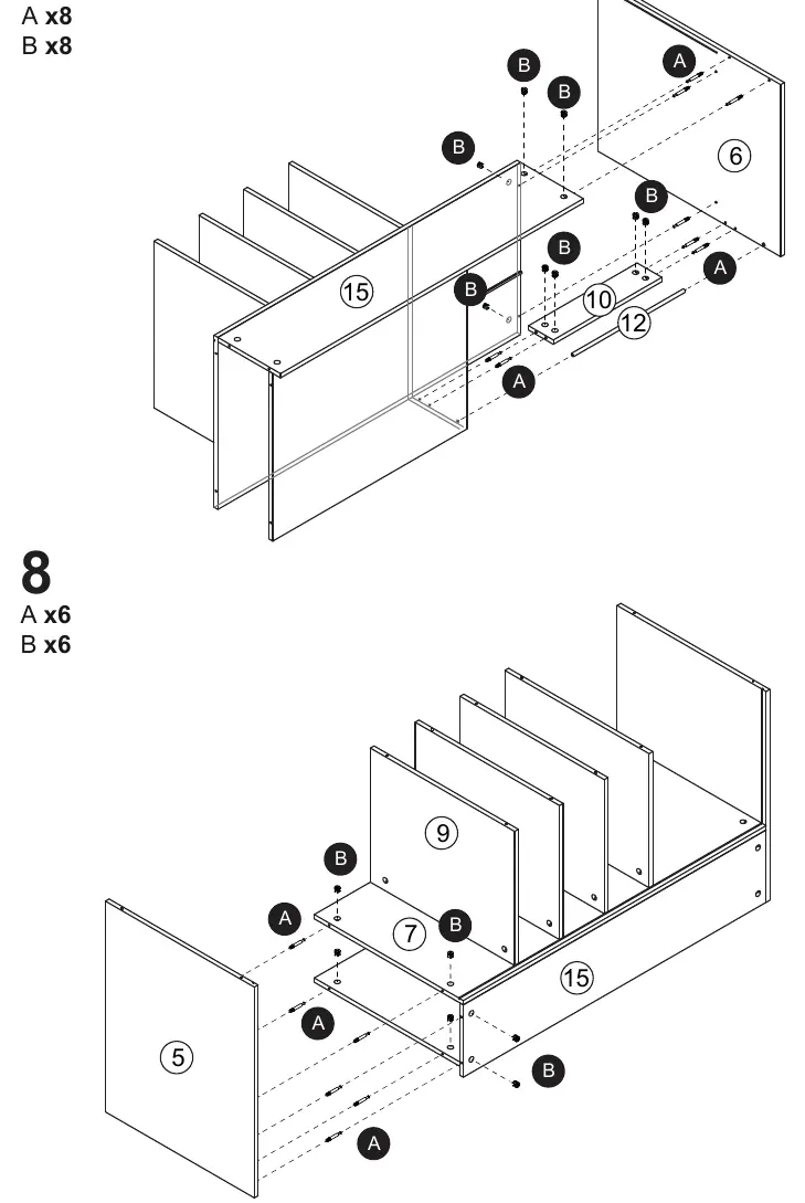 Assembly steps 7 and 8
