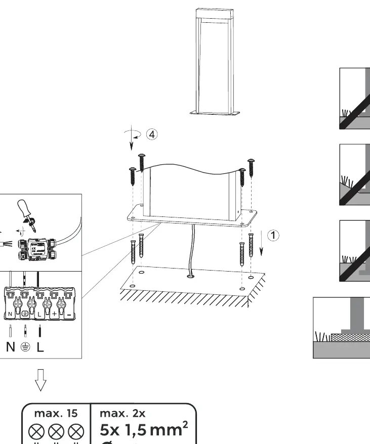 Installation and wiring diagram