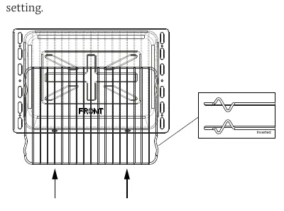 Grill pan and trivet positions