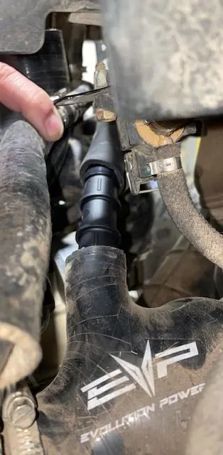 Figure 1: Installing the Y fitting