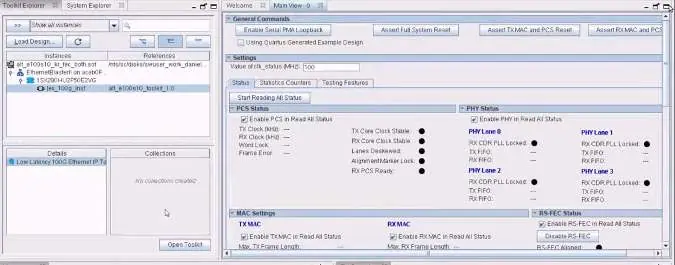 Ethernet Toolkit Explorer View