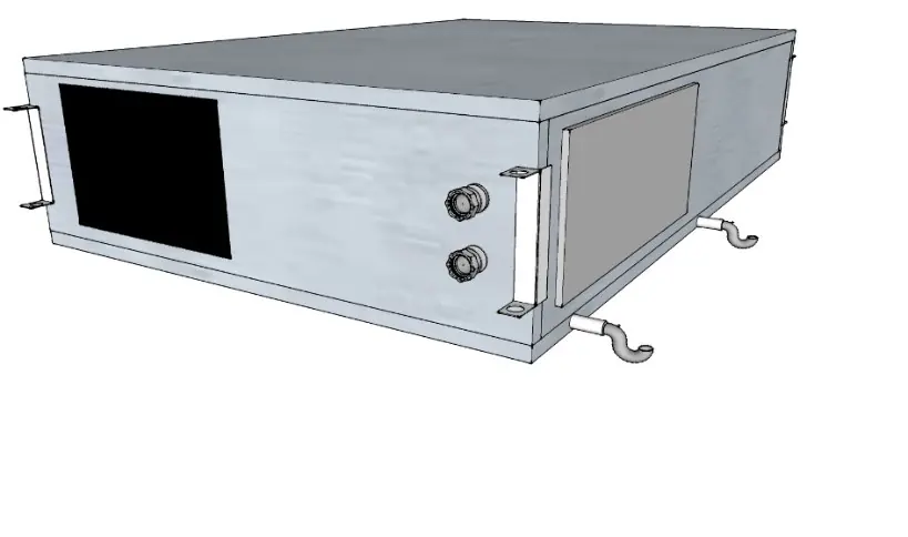 Condensate drain connection and siphon