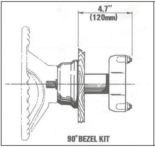 90-degree Bezel Kit installation