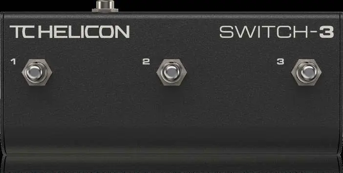 TC Helicon SWITCH-3 pedal layout
