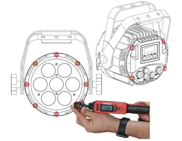 Torque settings for screws