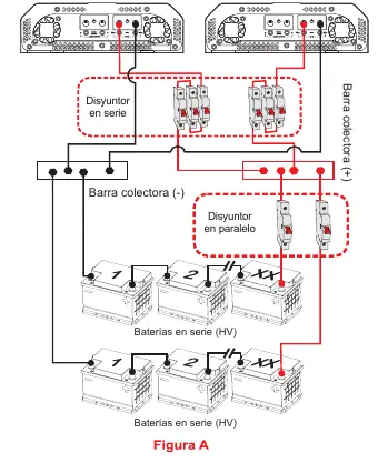 Battery series connection diagram