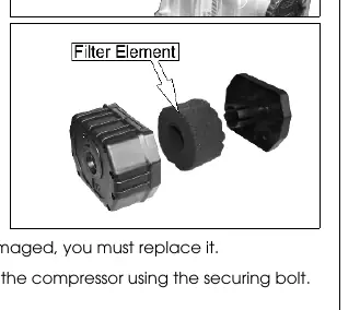 Air filter assembly components