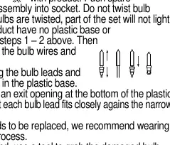 Bulb replacement procedure showing how to remove and insert the midget push-in lamp.