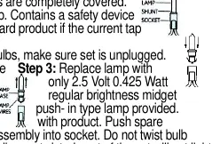Fuse replacement procedure showing the fuse access cover on the plug.