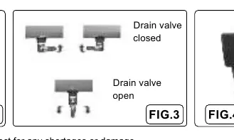Drain valve operation (Fig 3)