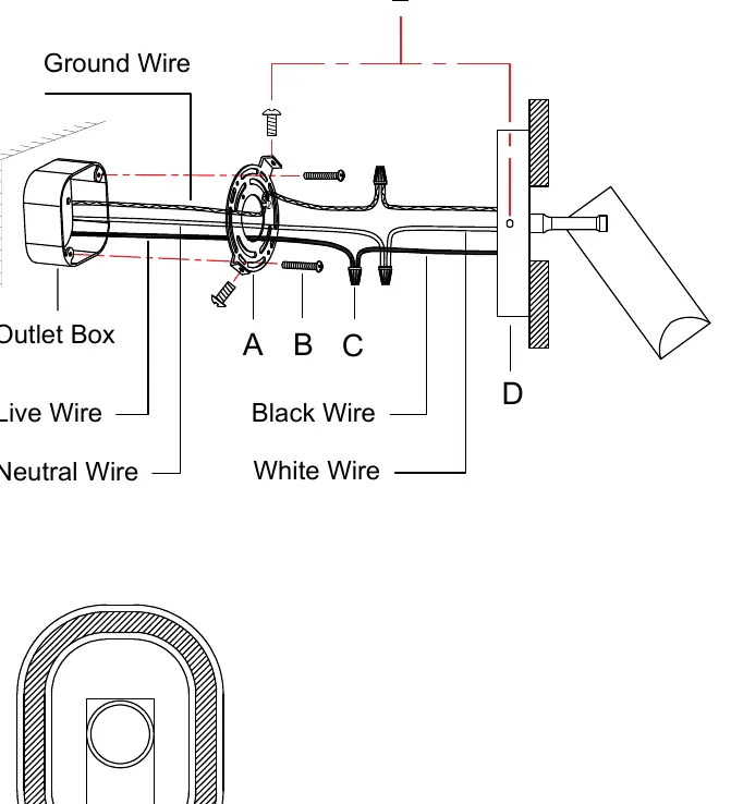 Wiring diagram and assembly steps for the T3347BU light fixture.