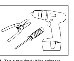Tools required for installation