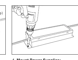 Mounting the power supply