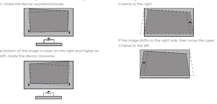Image alignment adjustment steps