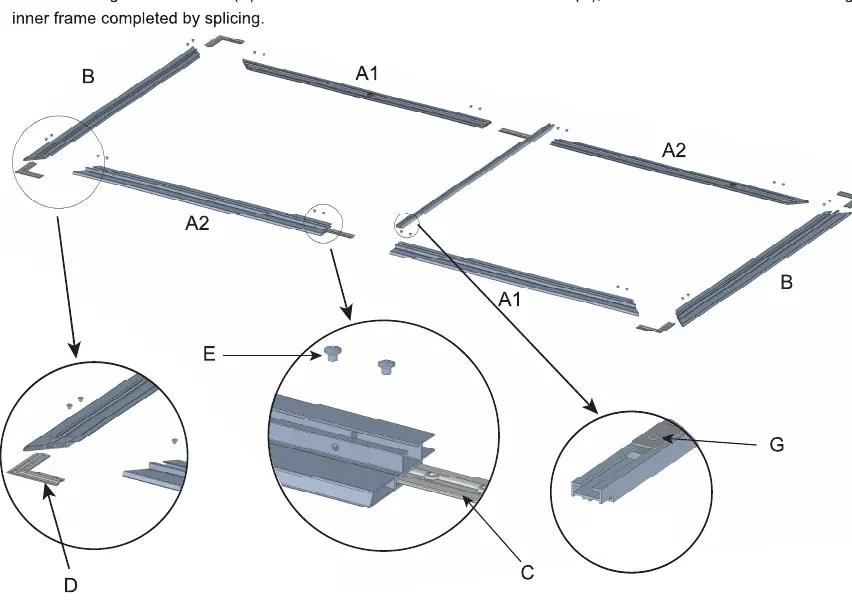 Inner frame assembly diagram