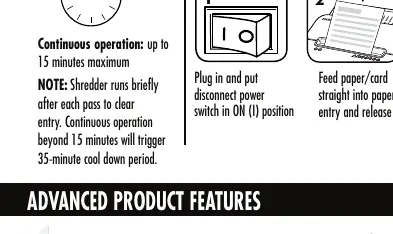 Manual feed operation