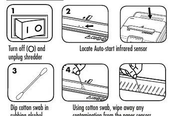 Cleaning sensors