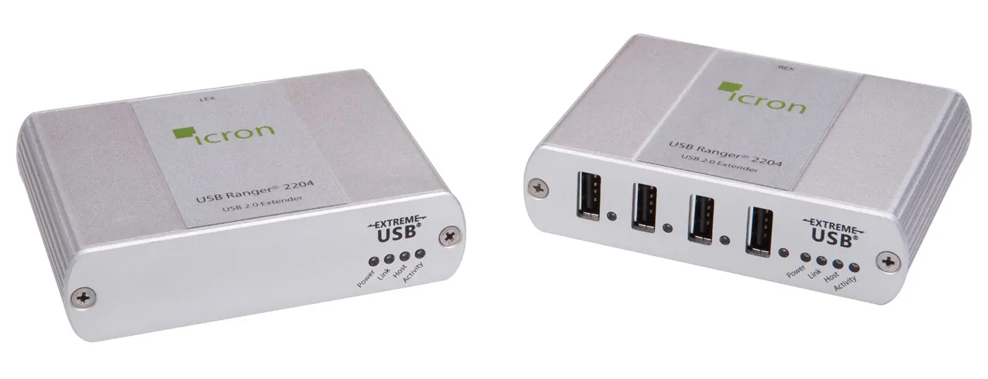 Icron USB 2.0 Ranger 2204 LEX and REX units