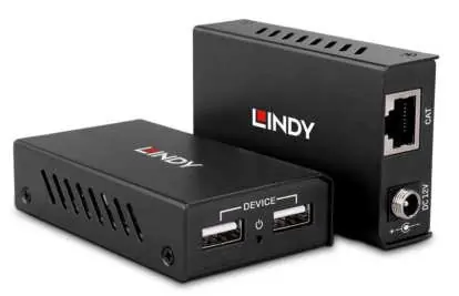 Lindy 100m 2 Port USB 2.0 Cat.6 Extender units.