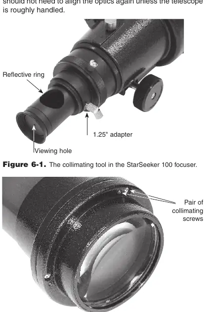 Collimation tool and lens cell screws