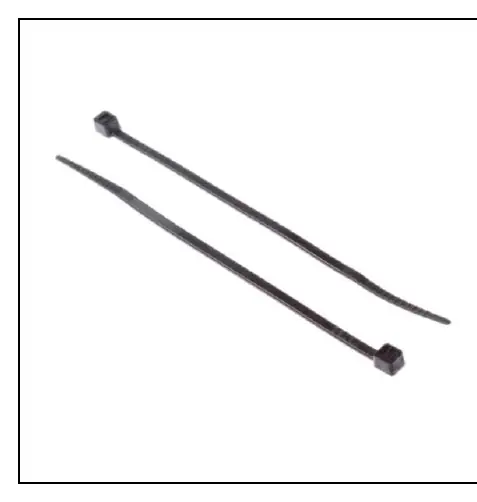 RS PRO Black Nylon Cable Tie