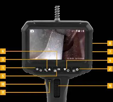 Device controls and interface layout