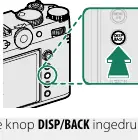 Locating the DISP/BACK button