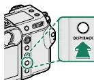 DISP/BACK button location