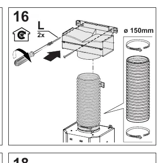 Recirculation ducting setup