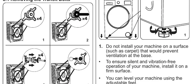 Removing Transit Bolts