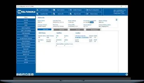 Teltonika Configurator interface