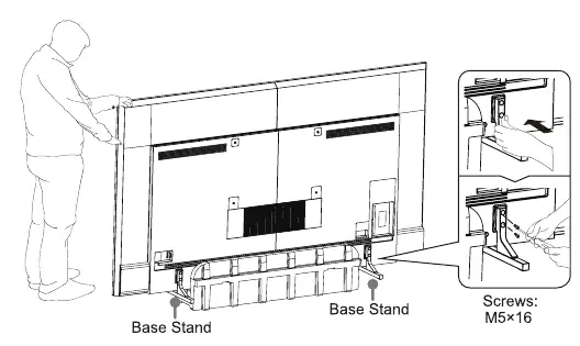 Stand installation steps