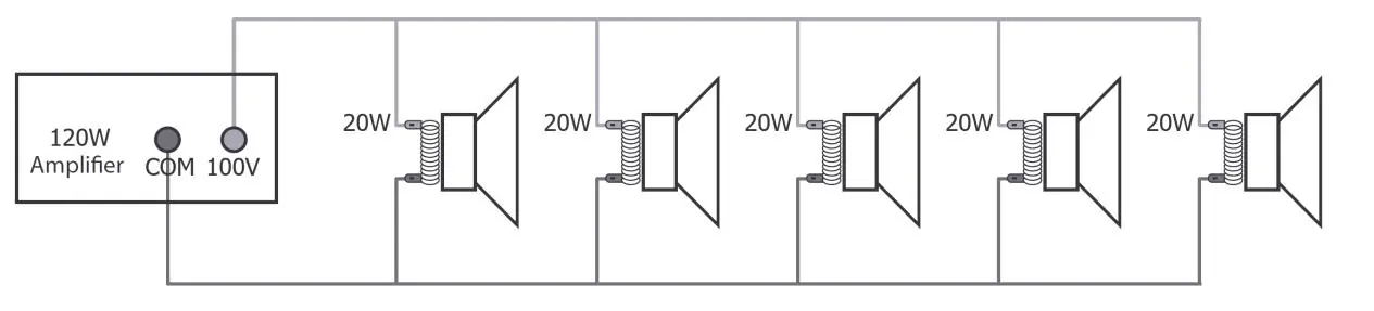 100V line system wiring