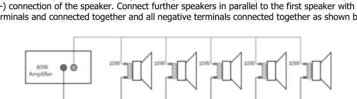 100V speaker wiring diagram