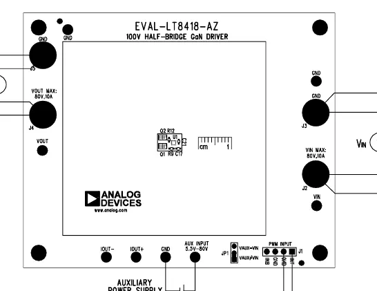 Board connection diagram for single-PWM-input mode.