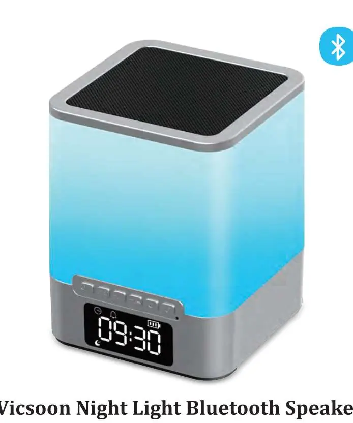 Vicsoon Night Light Bluetooth Speaker
