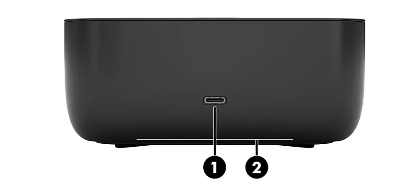 Locate the USB-C port on the docking station.